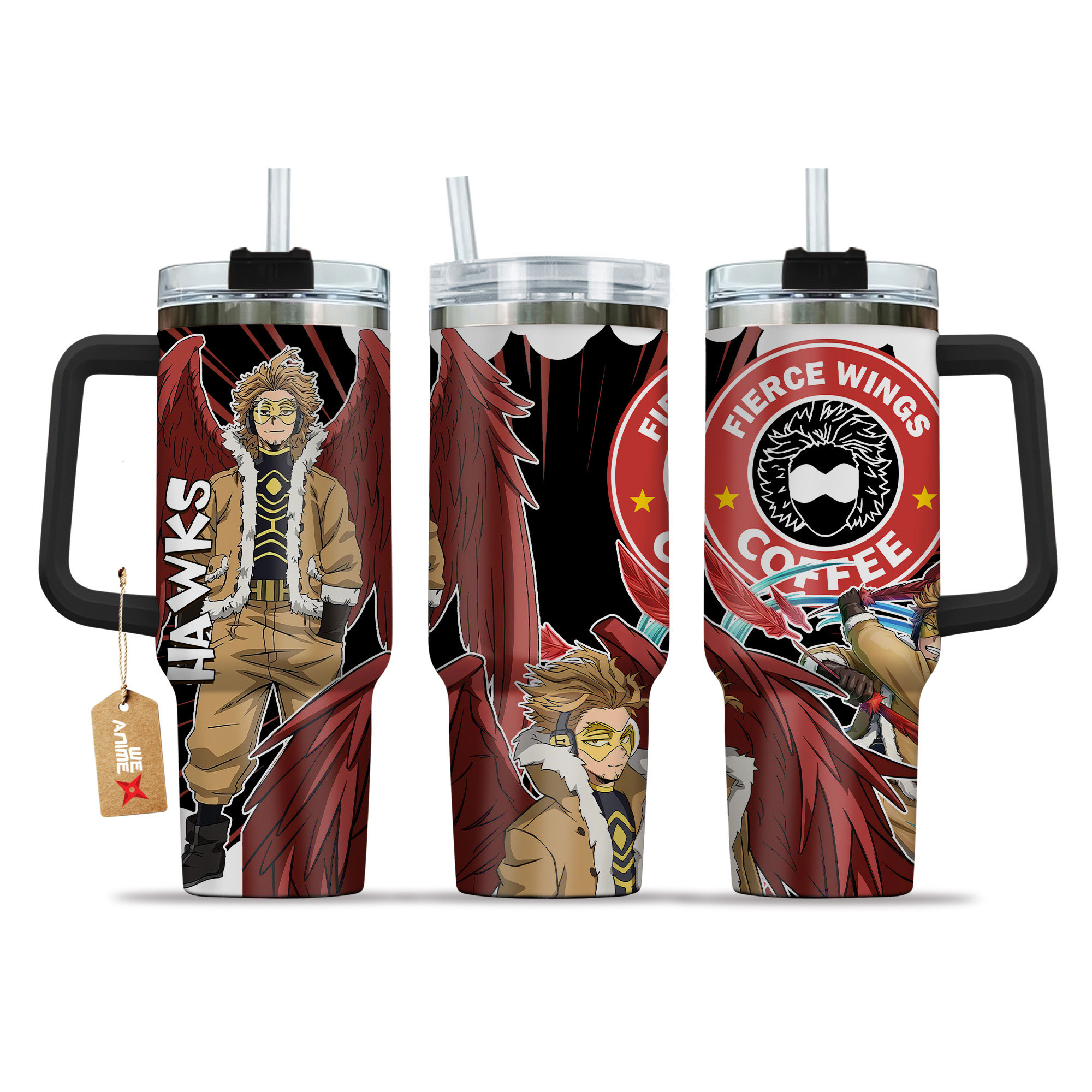 Keigo Takami (Hawks) My Hero Academia Anime Custom Stanley Cup 40 oz 30 oz Tumbler With HandleTVC2301152