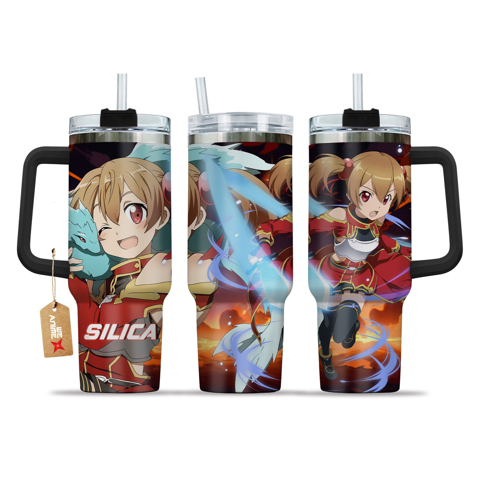 Keiko Ayano (Silica) Sword Art Online Anime Custom Stanley Cup 40 oz 30 oz Tumbler With HandleTVC2301149
