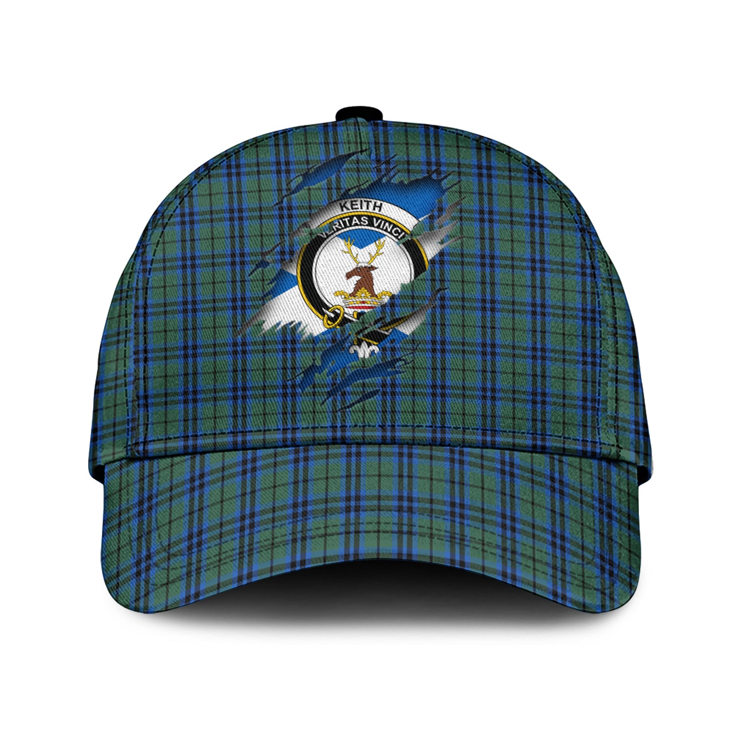 Keith Tartan Plaid Cap, Family Crest In Me Style Tartan Baseball Cap TS23 Trucker Hats Custom Hats Gifts For Men & Women