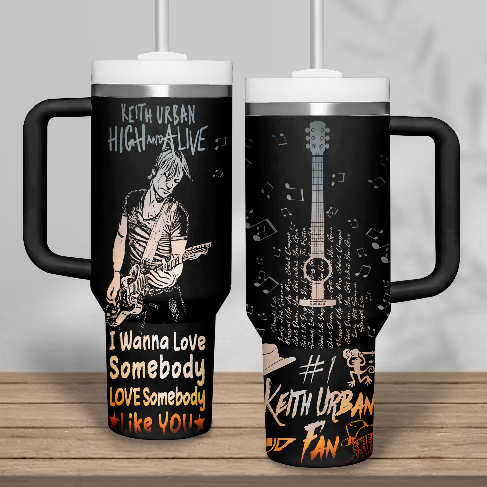 Keith Urban Music Custom Stanley Cup 40 oz 30 oz Tumbler With HandleTVC2301182 - Image 2