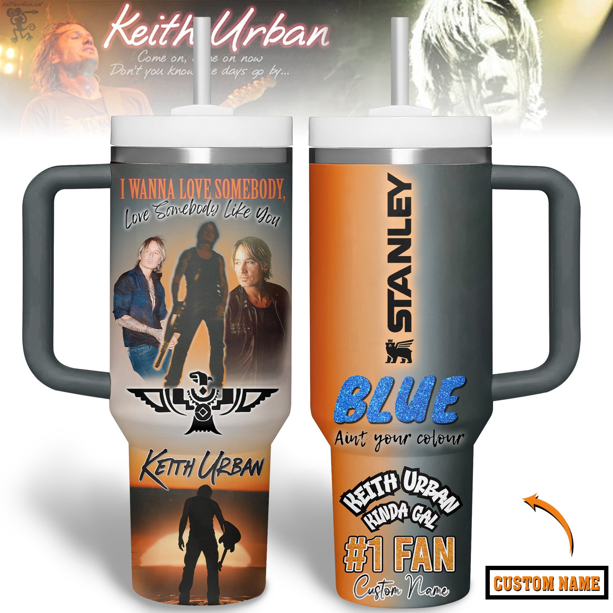 Keith Urban Music Custom Stanley Cup 40 oz 30 oz Tumbler With HandleTVC2301240