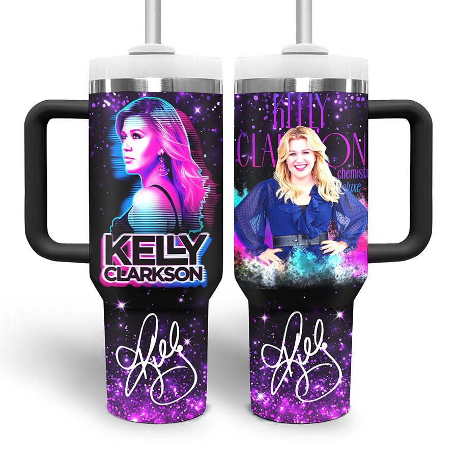 Kelly Clarkson Music Custom Stanley Cup 40 oz 30 oz Tumbler With HandleTVC2301325 - Image 3