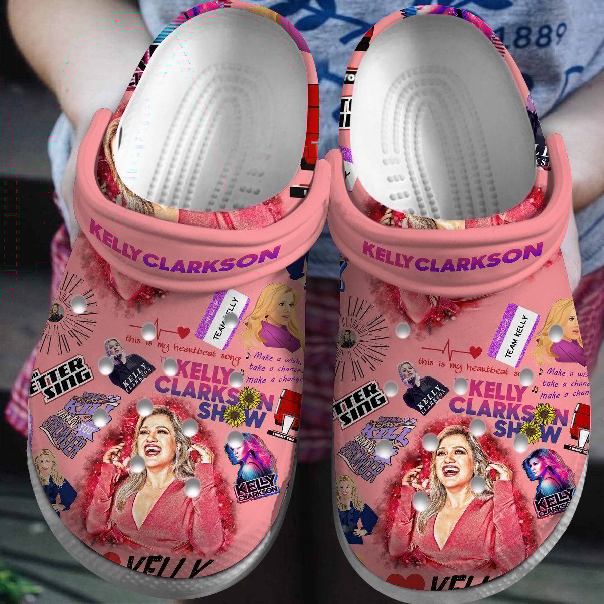 Kelly Clarkson Music Premium Crocs Crocband Clogs Shoes Comfortable For Men Women and Kids