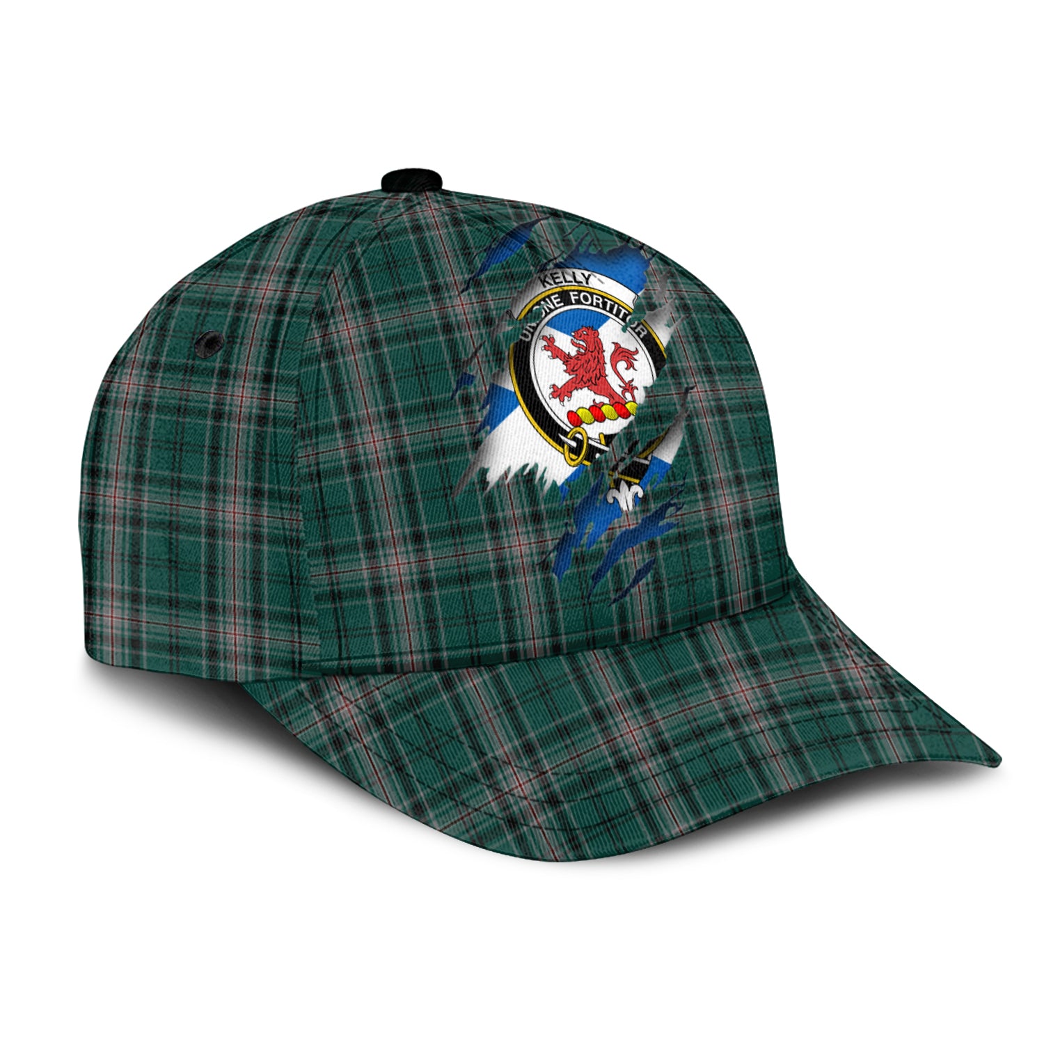 Kelly of Sleat Hunting Tartan Plaid Cap, Family Crest In Me Style Tartan Baseball Cap TS23 Trucker Hats Custom Hats Gifts For Men & Women