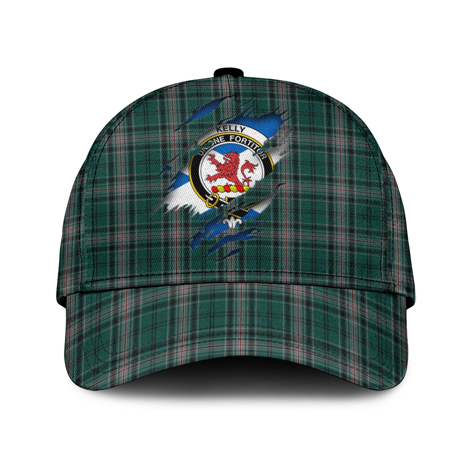 Kelly of Sleat Hunting Tartan Plaid Cap, Family Crest In Me Style Tartan Baseball Cap TS23 Trucker Hats Custom Hats Gifts For Men & Women