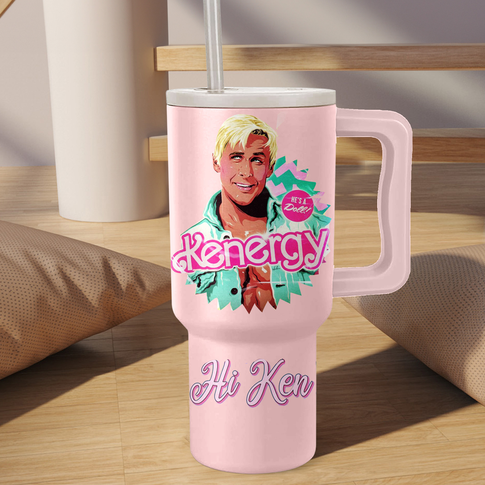 Ken Barbie Movies Custom Stanley Cup 40 oz 30 oz Tumbler With HandleTVC2301153 - Image 3