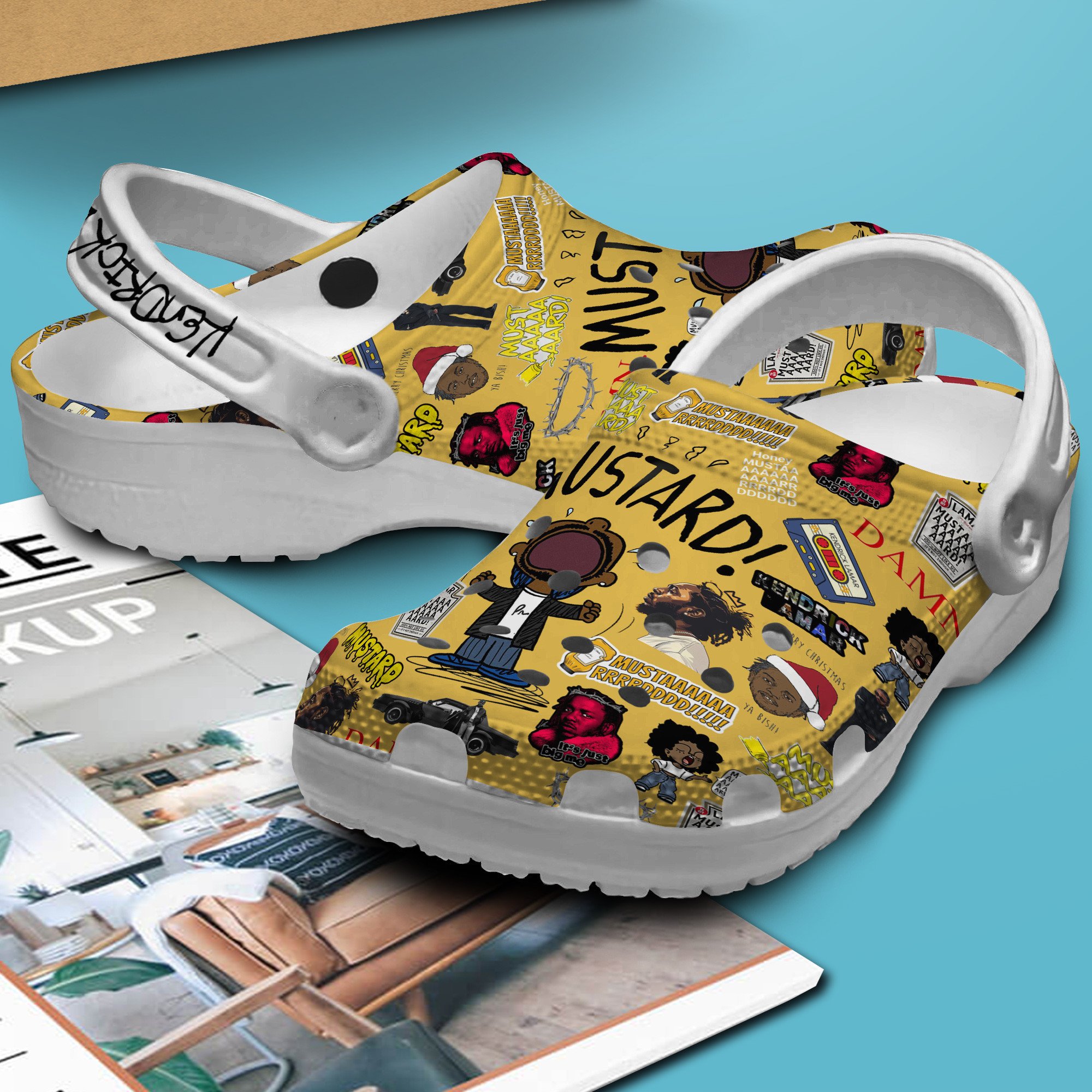 Kendrick Lamar Music Crocs Crocband Clogs Shoes Comfortable For Men Women and Kids