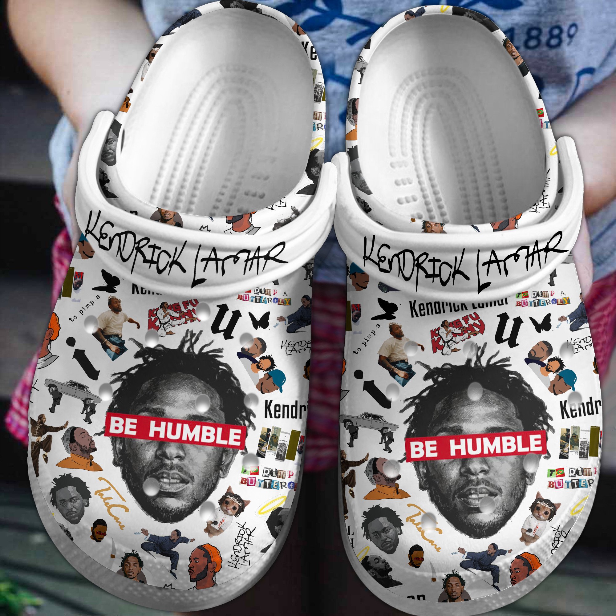 Kendrick Lamar Music Crocs Crocband Clogs Shoes Comfortable For Men Women and Kids
