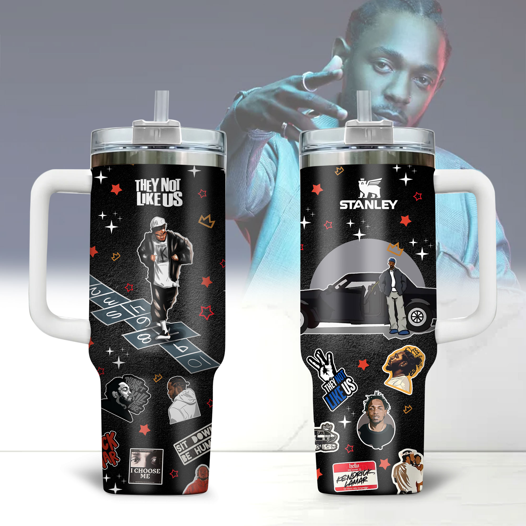 Kendrick Lamar Music Custom Stanley Cup 40 oz 30 oz Tumbler With HandleTVC2301176