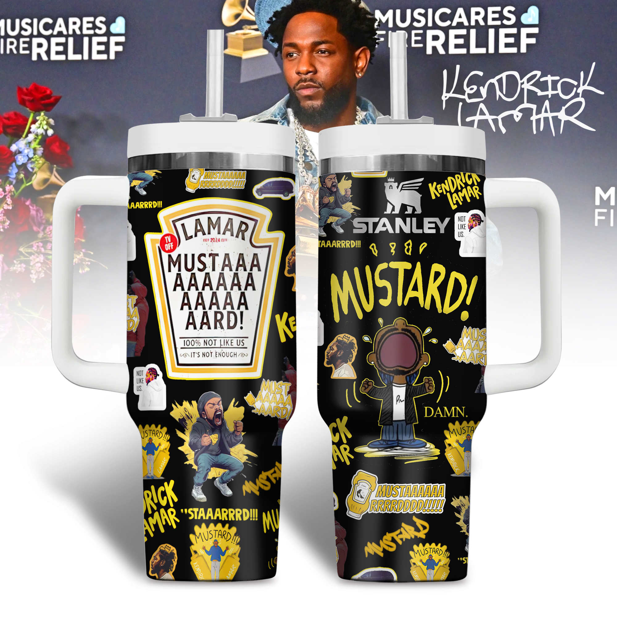 Kendrick Lamar Music Custom Stanley Cup 40 oz 30 oz Tumbler With HandleTVC2301177