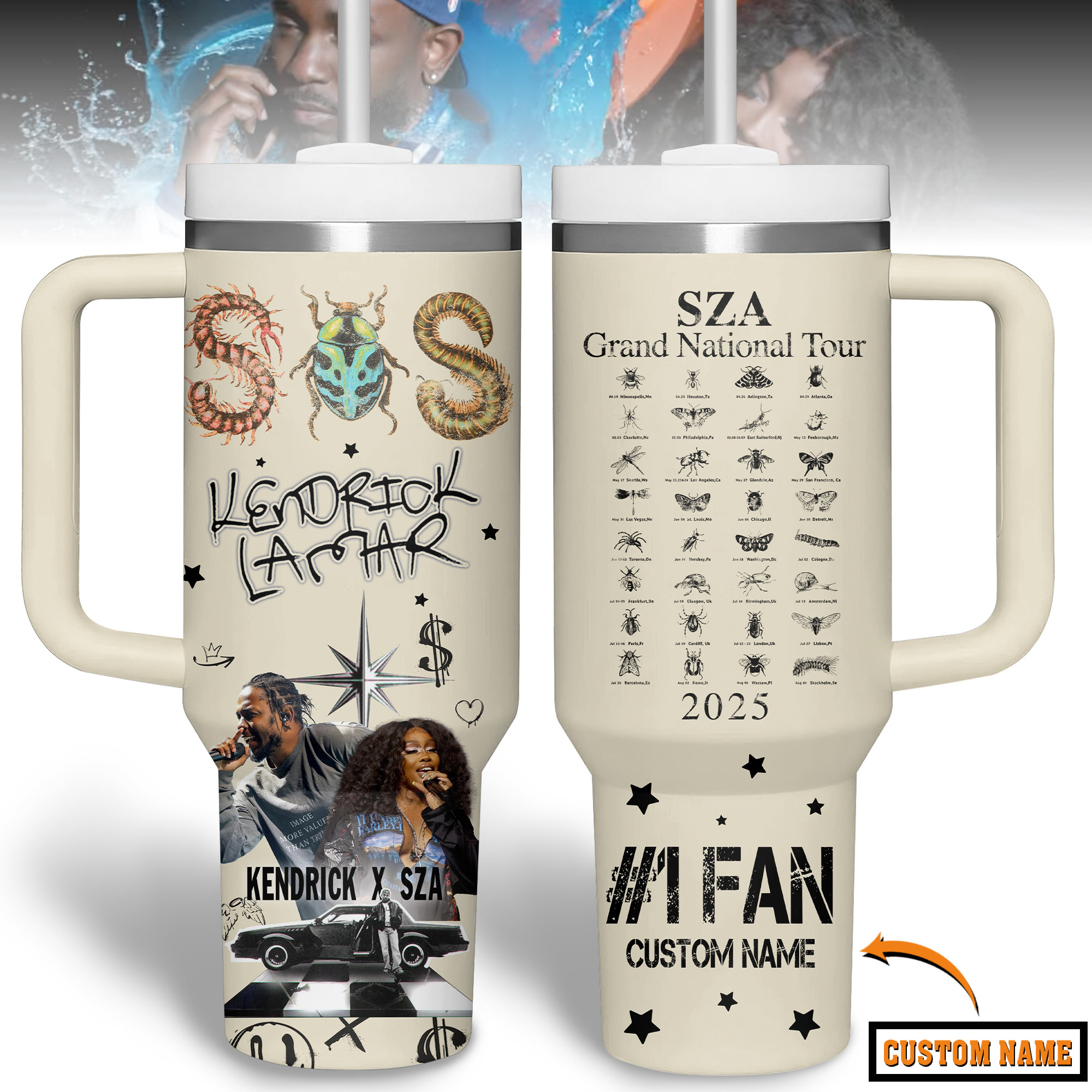 Kendrick Lamar Music Custom Stanley Cup 40 oz 30 oz Tumbler With HandleTVC2301178