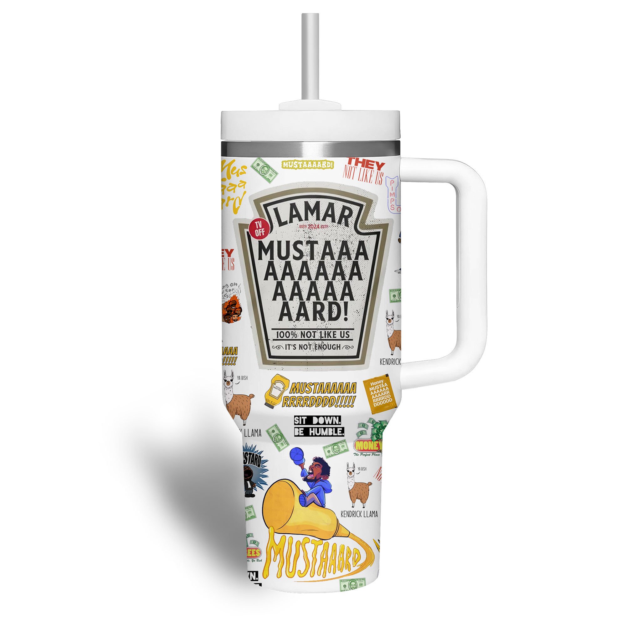 Kendrick Lamar Music Custom Stanley Cup 40 oz 30 oz Tumbler With HandleTVC2301278 - Image 2