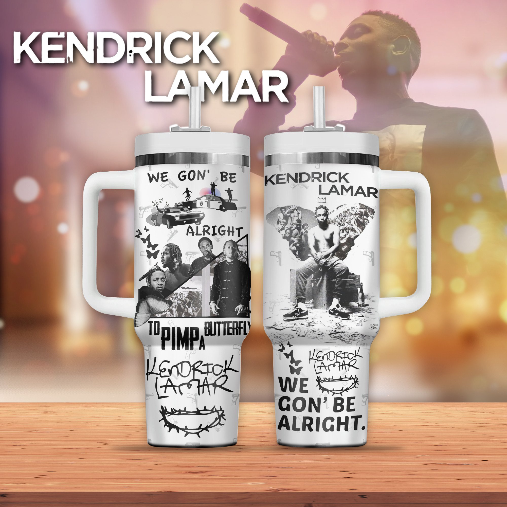 Kendrick Lamar Music Custom Stanley Cup 40 oz 30 oz Tumbler With HandleTVC2301294