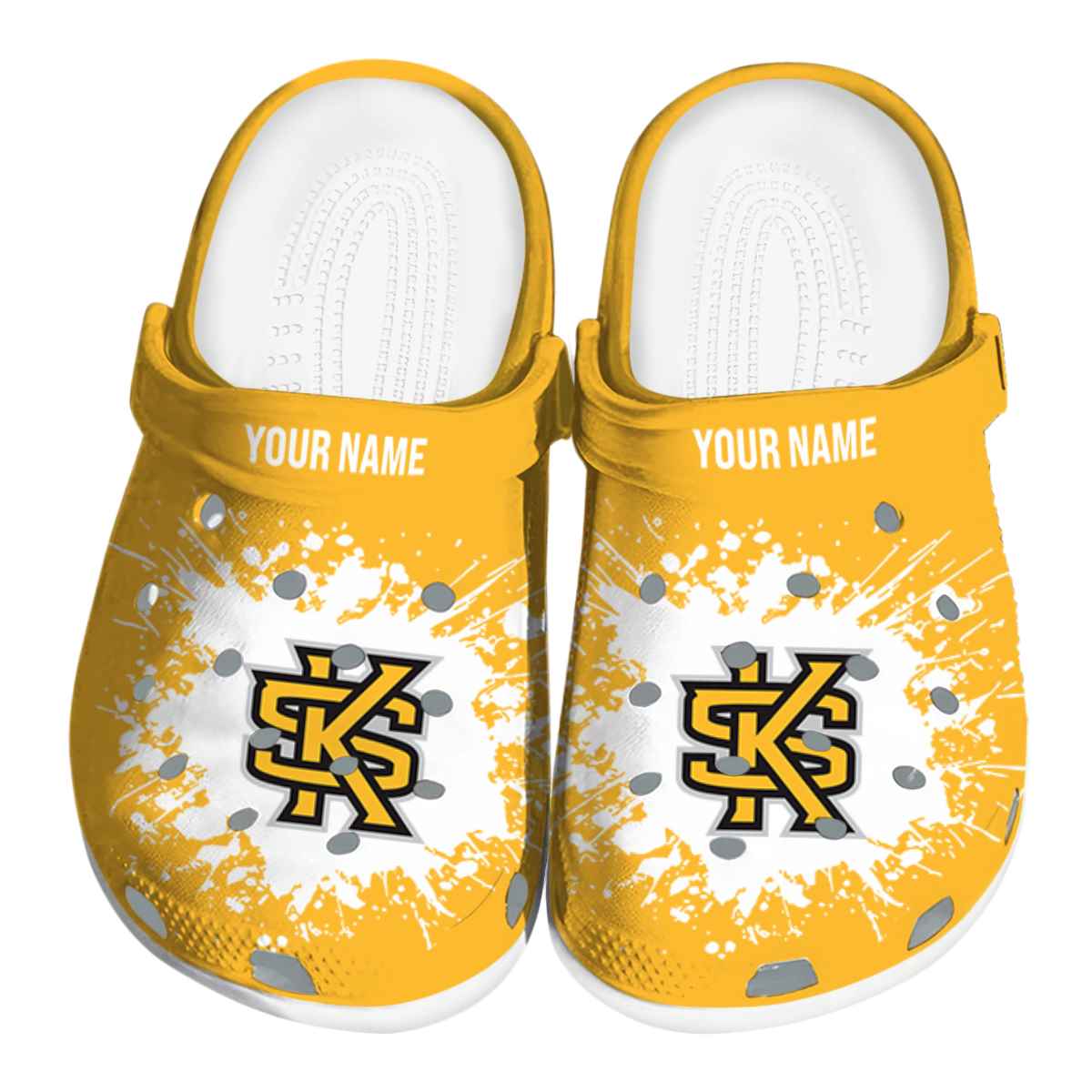 Kennesaw State Owls NCAA Sport Crocs Crocband Clogs Shoes Comfortable For Men Women and Kids