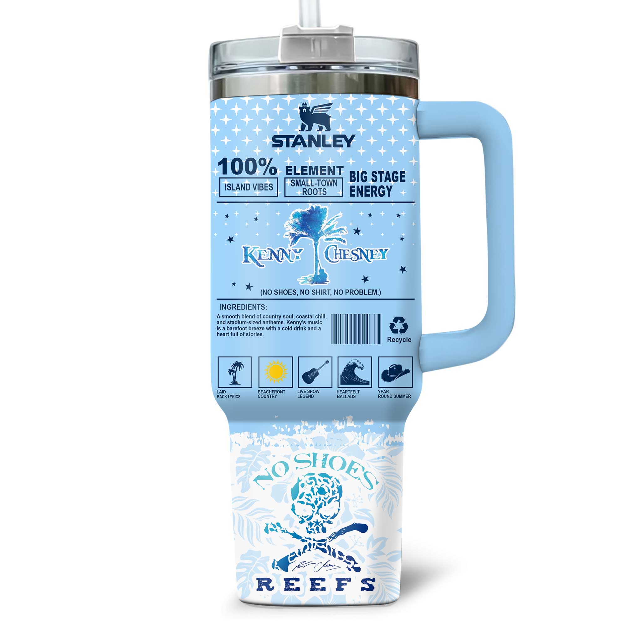 Kenny Chesney Music Custom Stanley Cup 40 oz 30 oz Tumbler With HandleTVC2301175 - Image 3