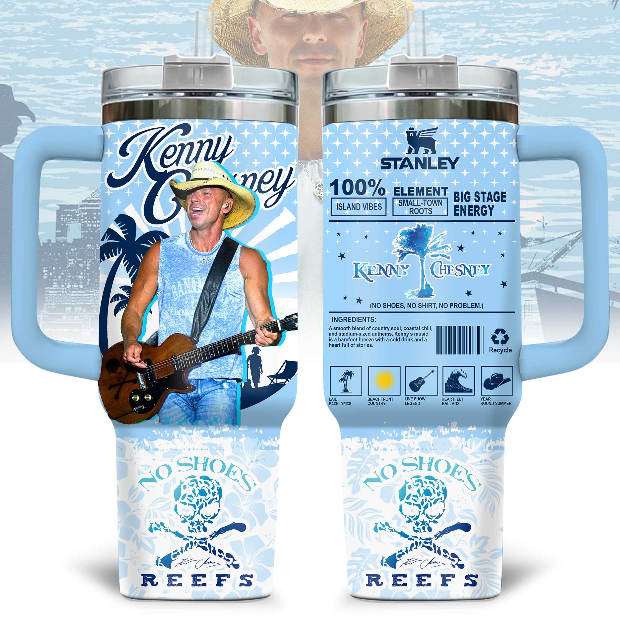 Kenny Chesney Music Custom Stanley Cup 40 oz 30 oz Tumbler With HandleTVC2301175