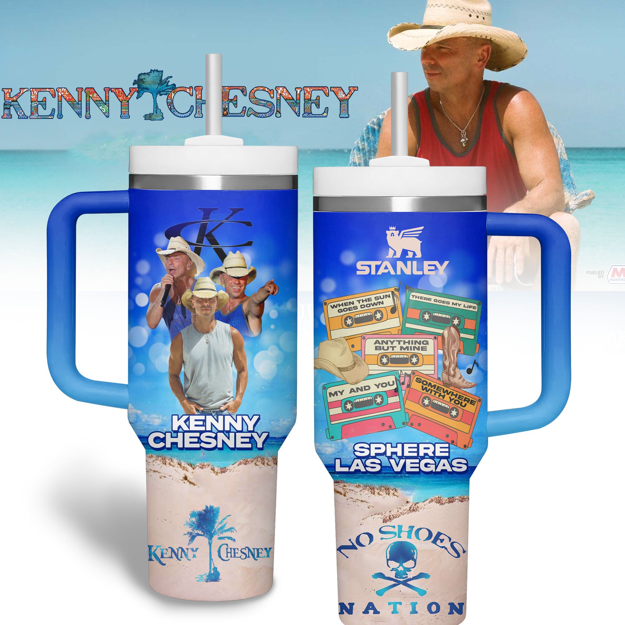 Kenny Chesney Music Custom Stanley Cup 40 oz 30 oz Tumbler With HandleTVC2301234