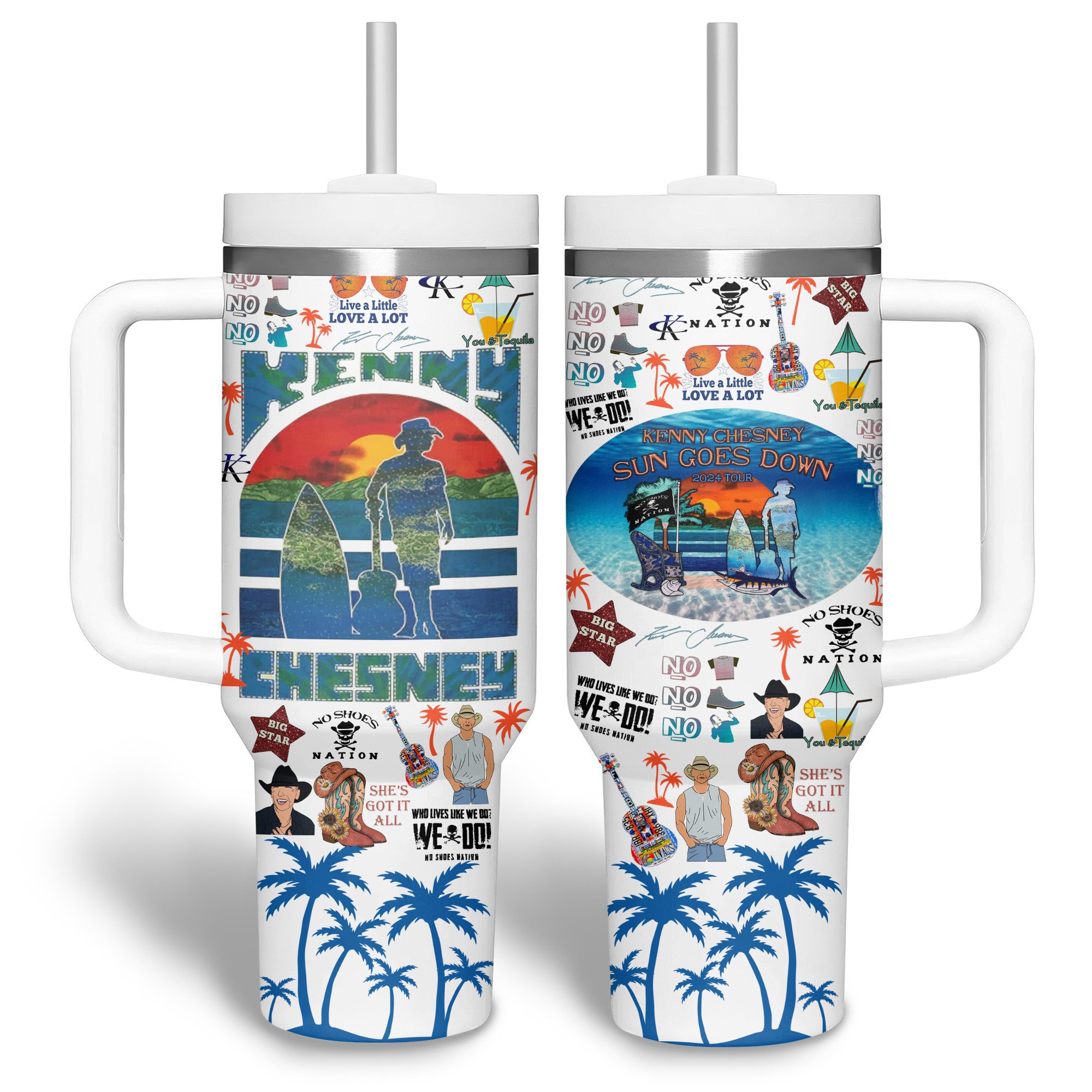 Kenny Chesney Music Custom Stanley Cup 40 oz 30 oz Tumbler With HandleTVC2301515