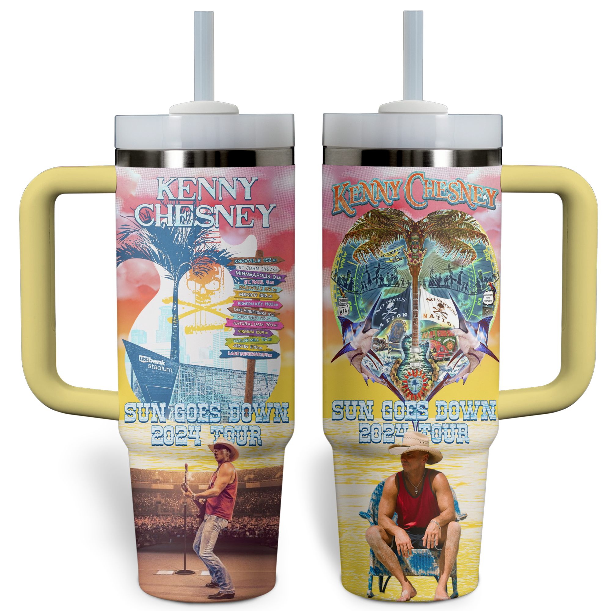Kenny Chesney Music Custom Stanley Cup 40 oz 30 oz Tumbler With HandleTVC2301524