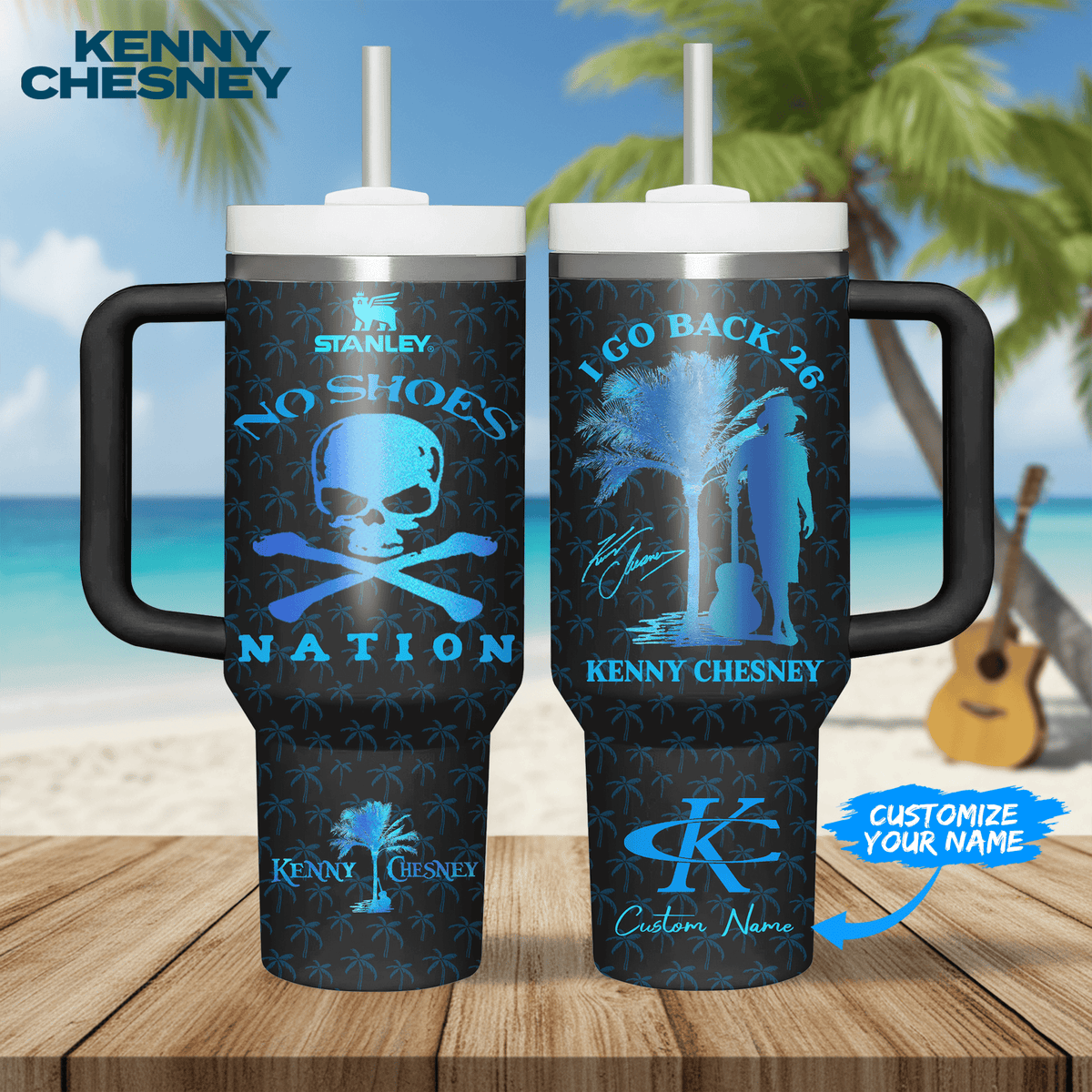 Kenny Chesney Music Custom Stanley Cup 40 oz 30 oz Tumbler With HandleTVC230196