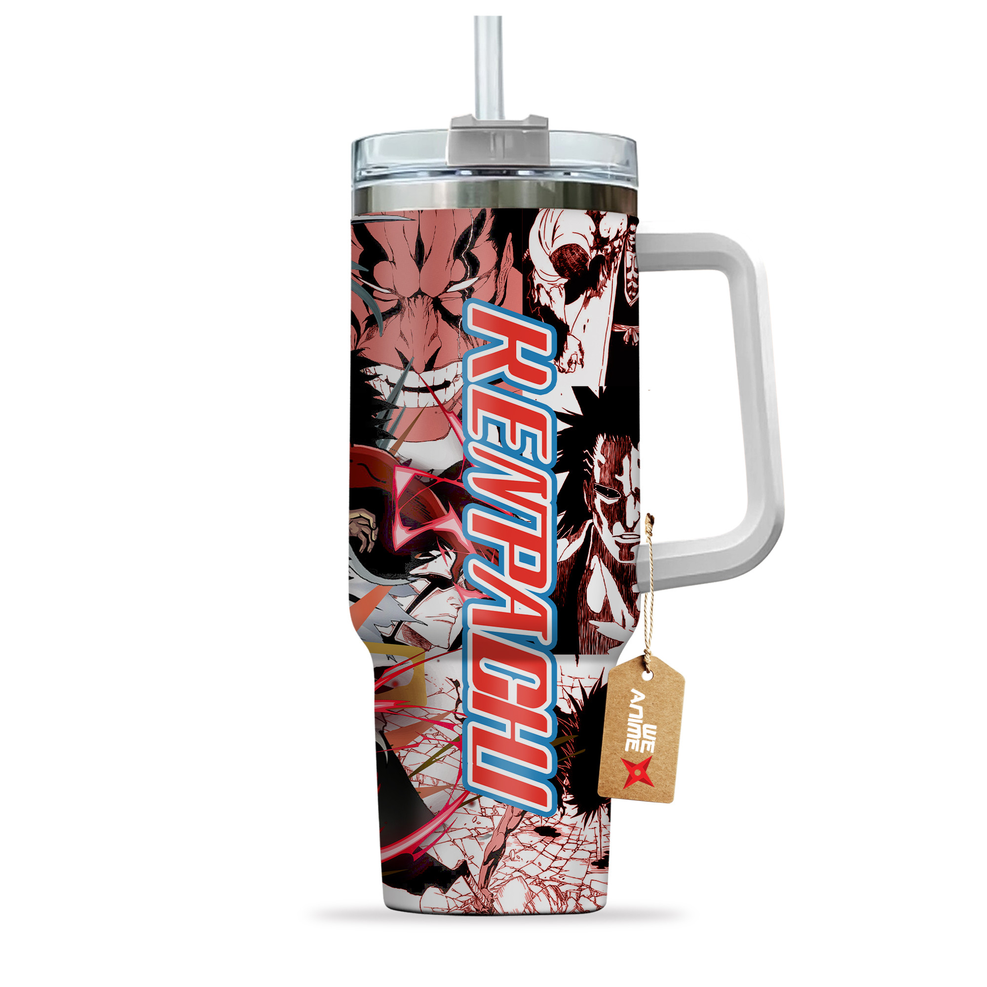 Kenpachi Zaraki Bleach Anime Custom Stanley Cup 40 oz 30 oz Tumbler With HandleTVC2301152 - Image 3