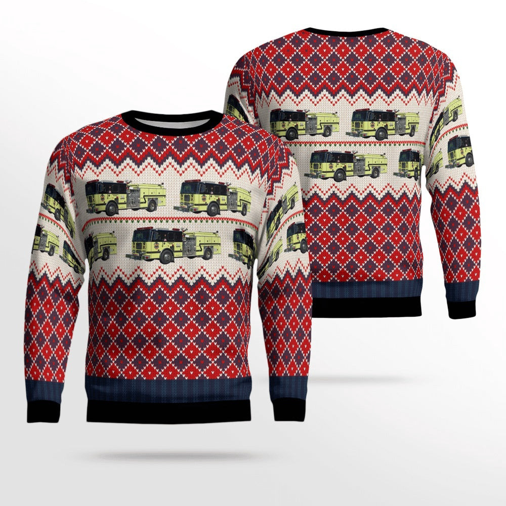 Kentucky Pleasure Ridge Park Fire Protection District Ugly Sweater Christmas Unisex Sweaters Gift For Christmas