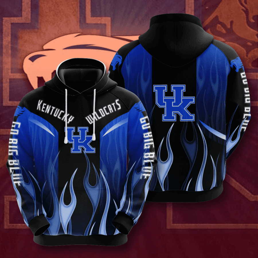 Kentucky Wildcats 3D All Over Print Hoodie, Zip Hoodie