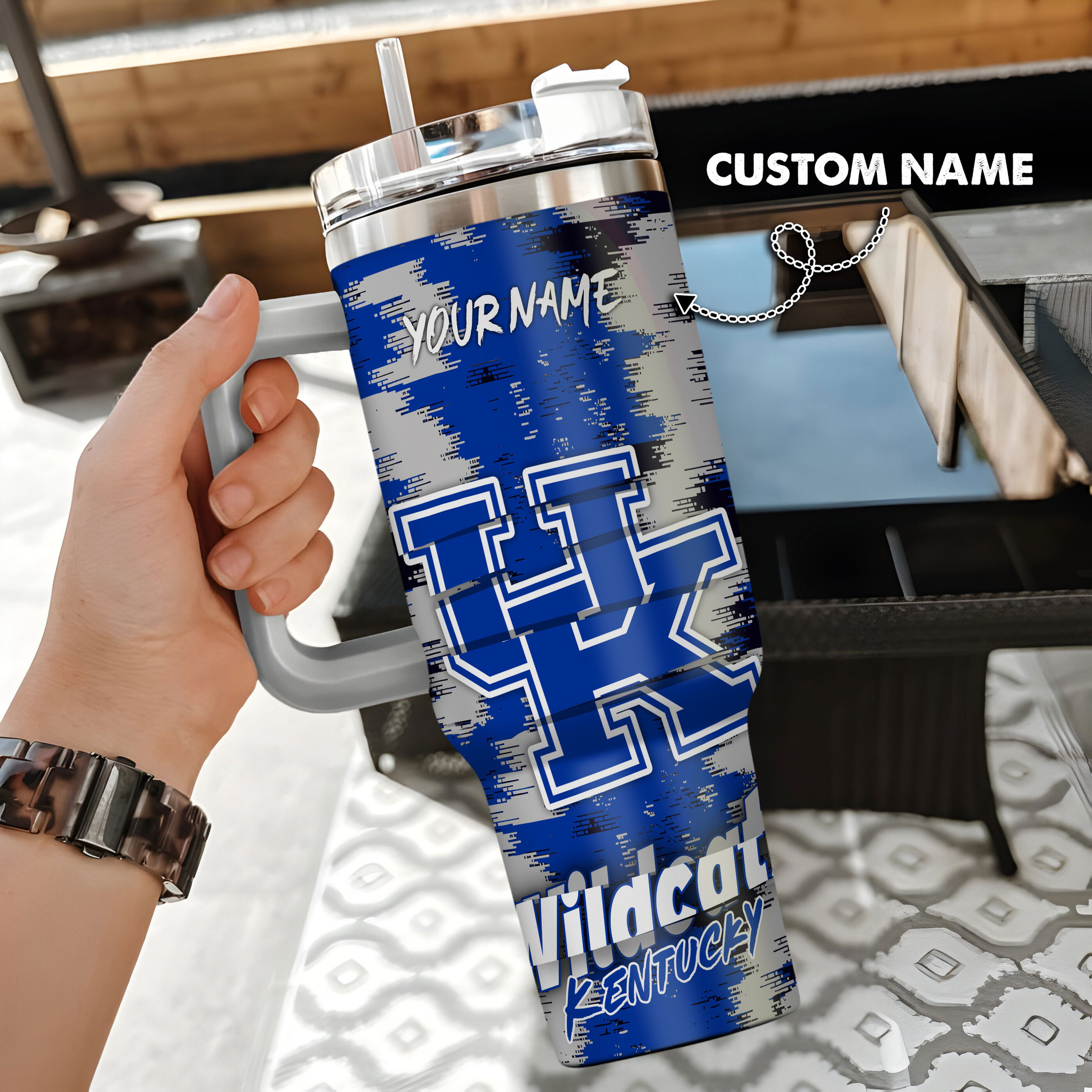 Kentucky Wildcats NCAA Custom Stanley Cup 40 oz 30 oz Tumbler With HandleTVC230110