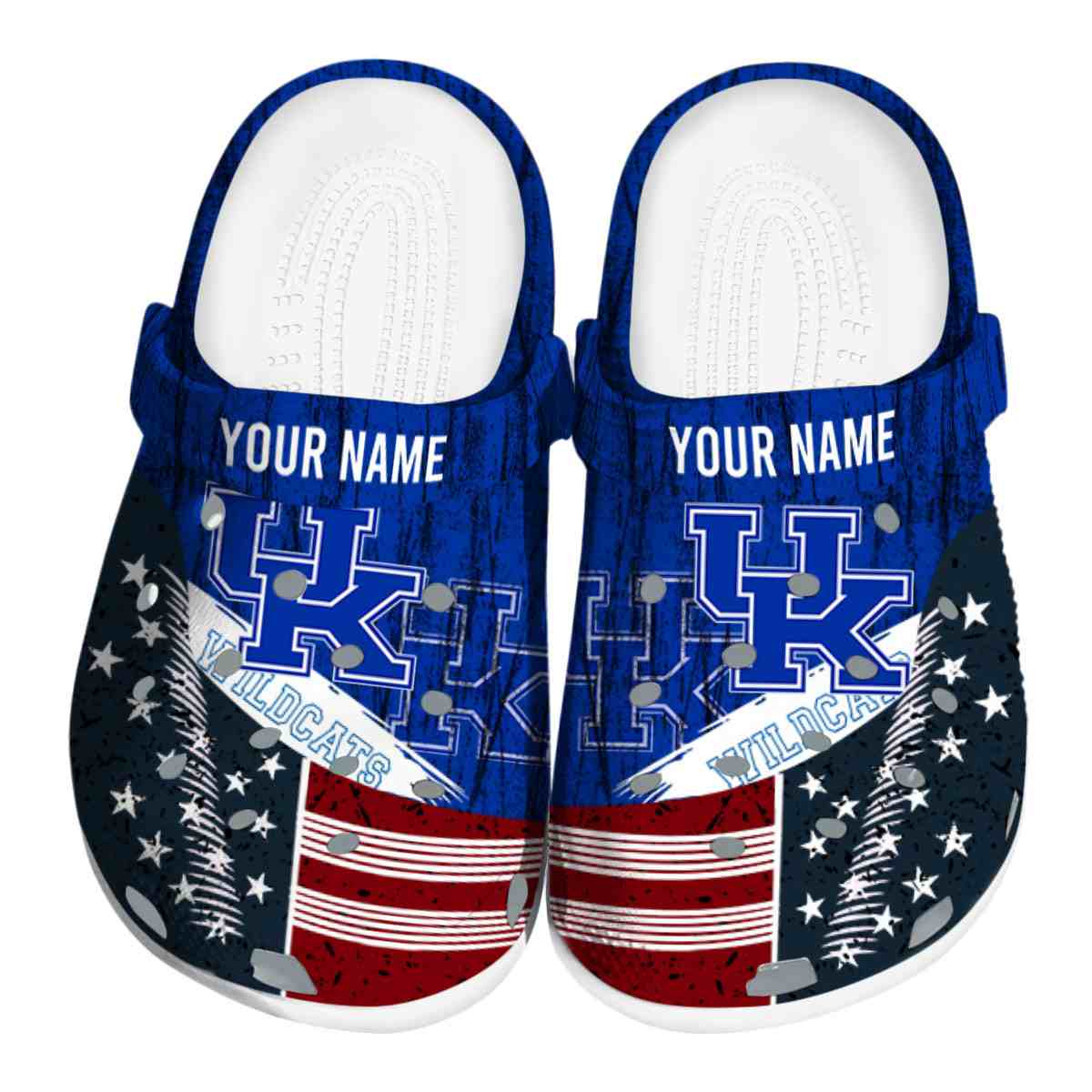 Kentucky Wildcats NCAA Sport Crocs Crocband Clogs Shoes Comfortable For Men Women and Kids