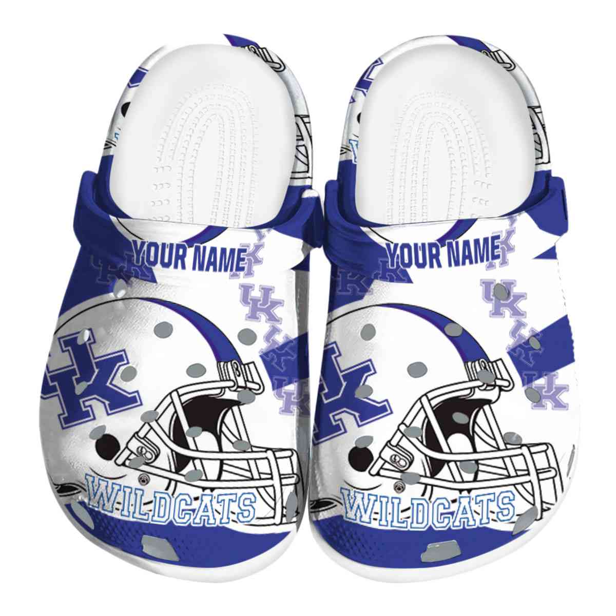 Kentucky Wildcats NCAA Sport Crocs Crocband Clogs Shoes Comfortable For Men Women and Kids
