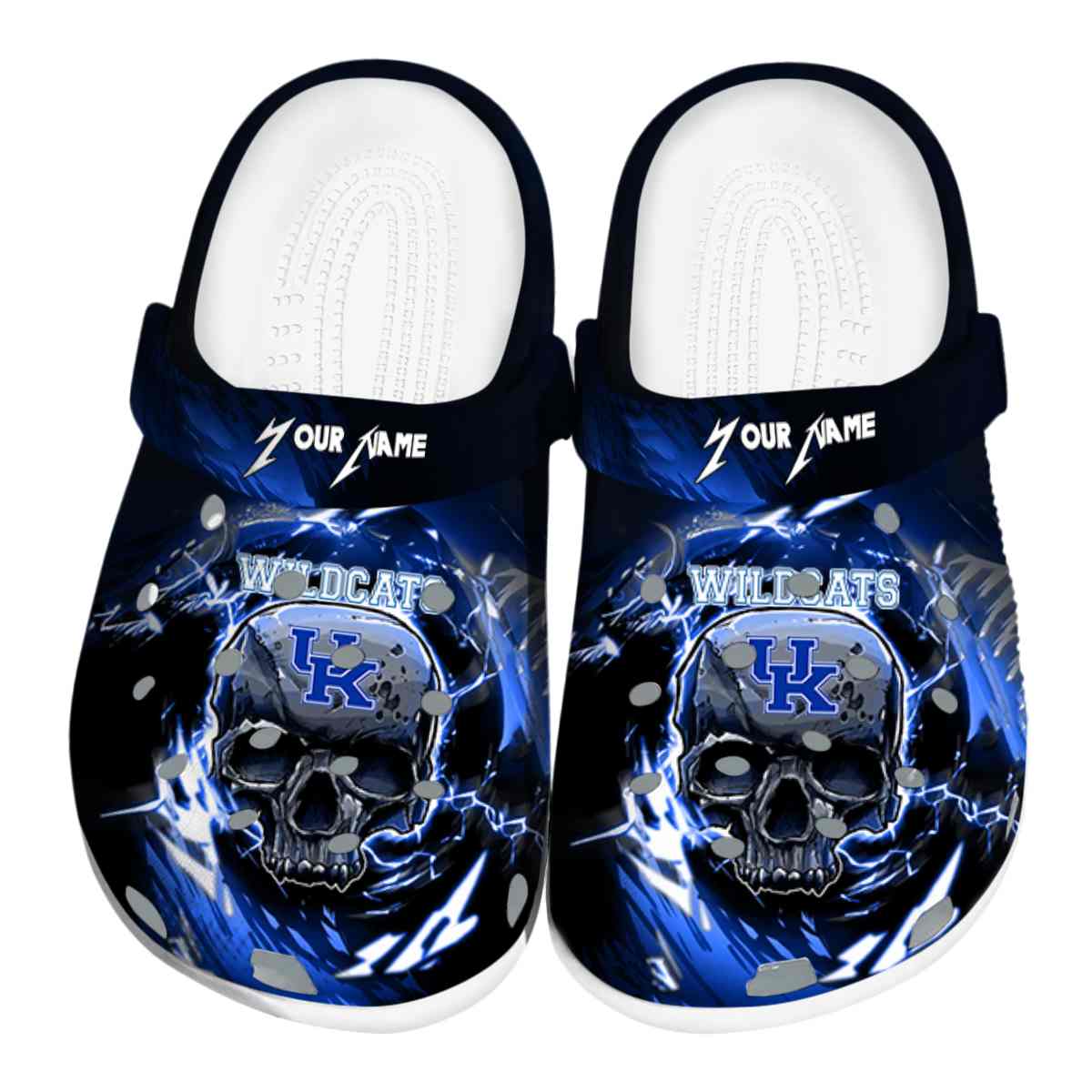Kentucky Wildcats NCAA Sport Crocs Crocband Clogs Shoes Comfortable For Men Women and Kids