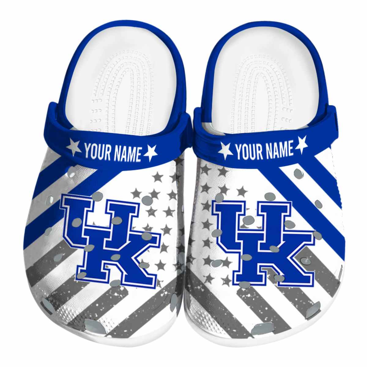 Kentucky Wildcats NCAA Sport Crocs Crocband Clogs Shoes Comfortable For Men Women and Kids
