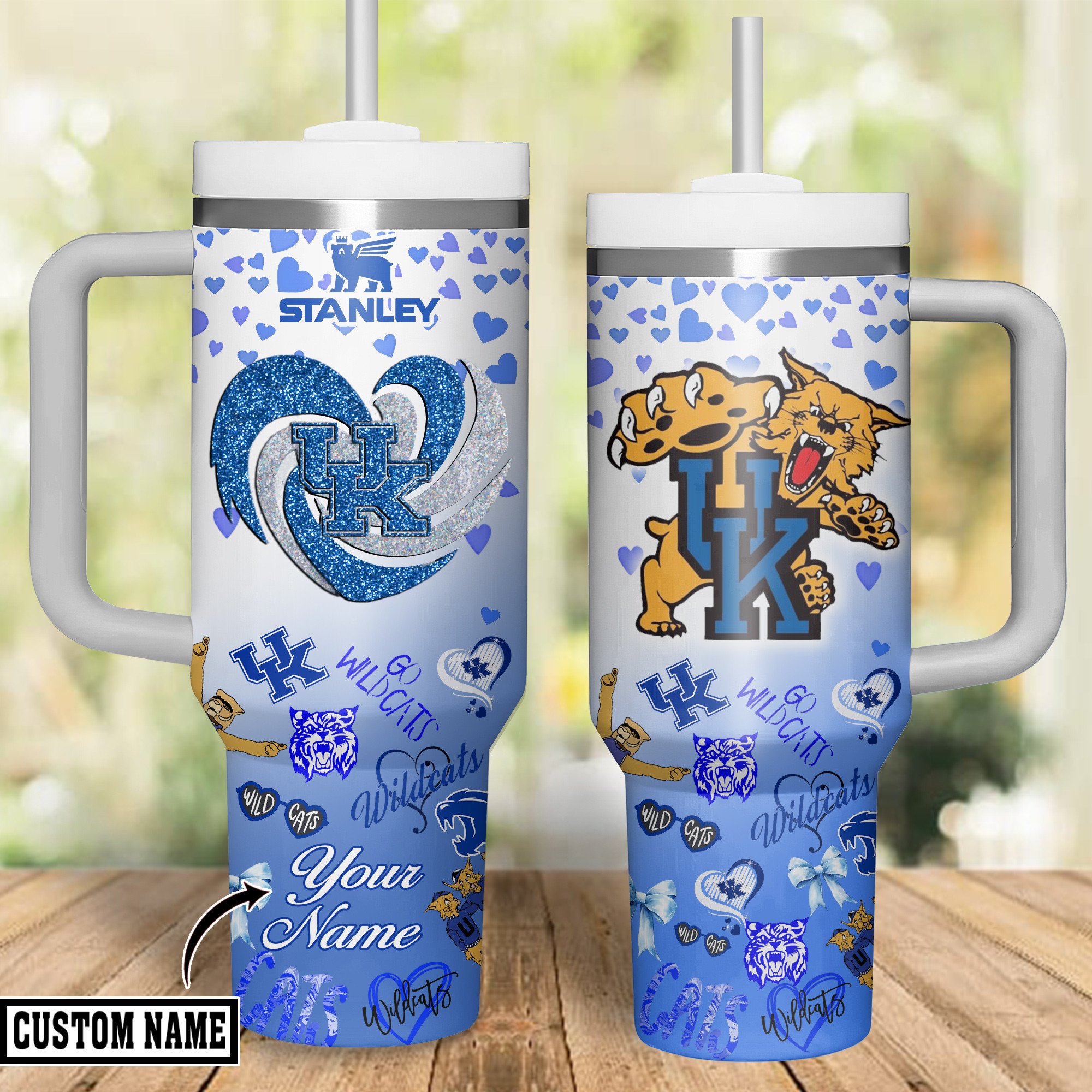 Kentucky Wildcats NCAA Sports Custom Stanley Cup 40 oz 30 oz Tumbler With HandleTVC2301314 - Image 2
