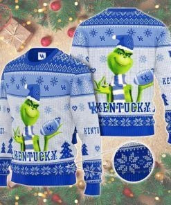 Kentucky Wildcats The Grinch Ugly Christmas Sweater Adult 3D Funny Matching for family