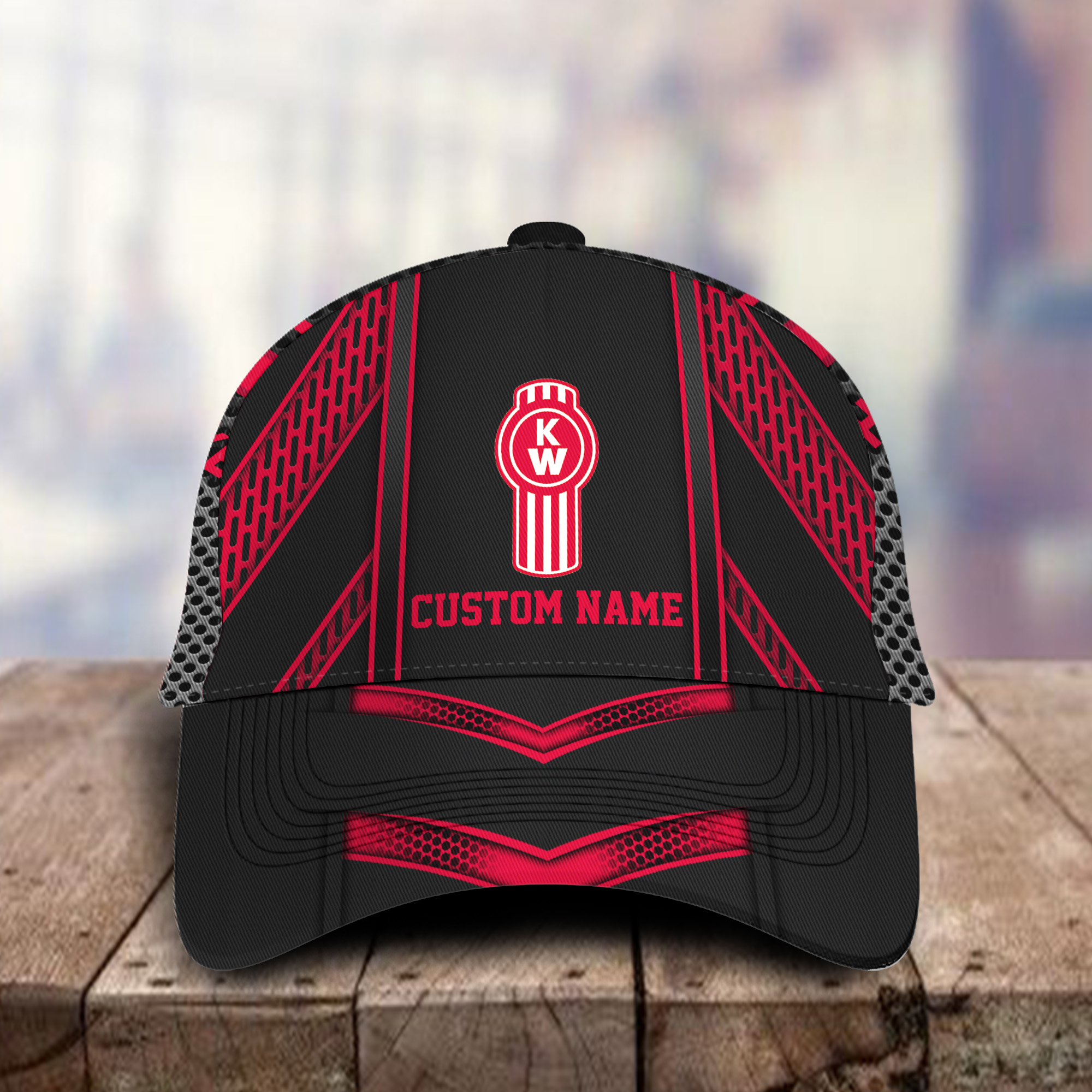 Kenworth 3D Classic Cap Hat Personalized Name For Men Women Trucker Hats Custom Hats Gifts For Men & Women
