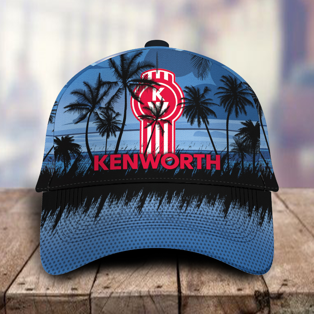 Kenworth 3D Classic Cap Hawaiian Tropical Car Motor Brand Hats Trucker Hats Custom Hats Gifts For Men & Women
