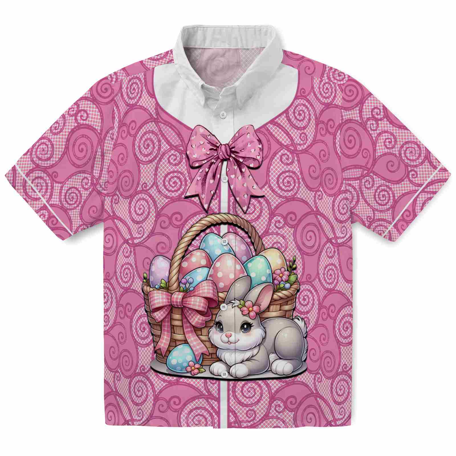 Keptsake Bunny Basket Easter Premium Hawaiian Shirt