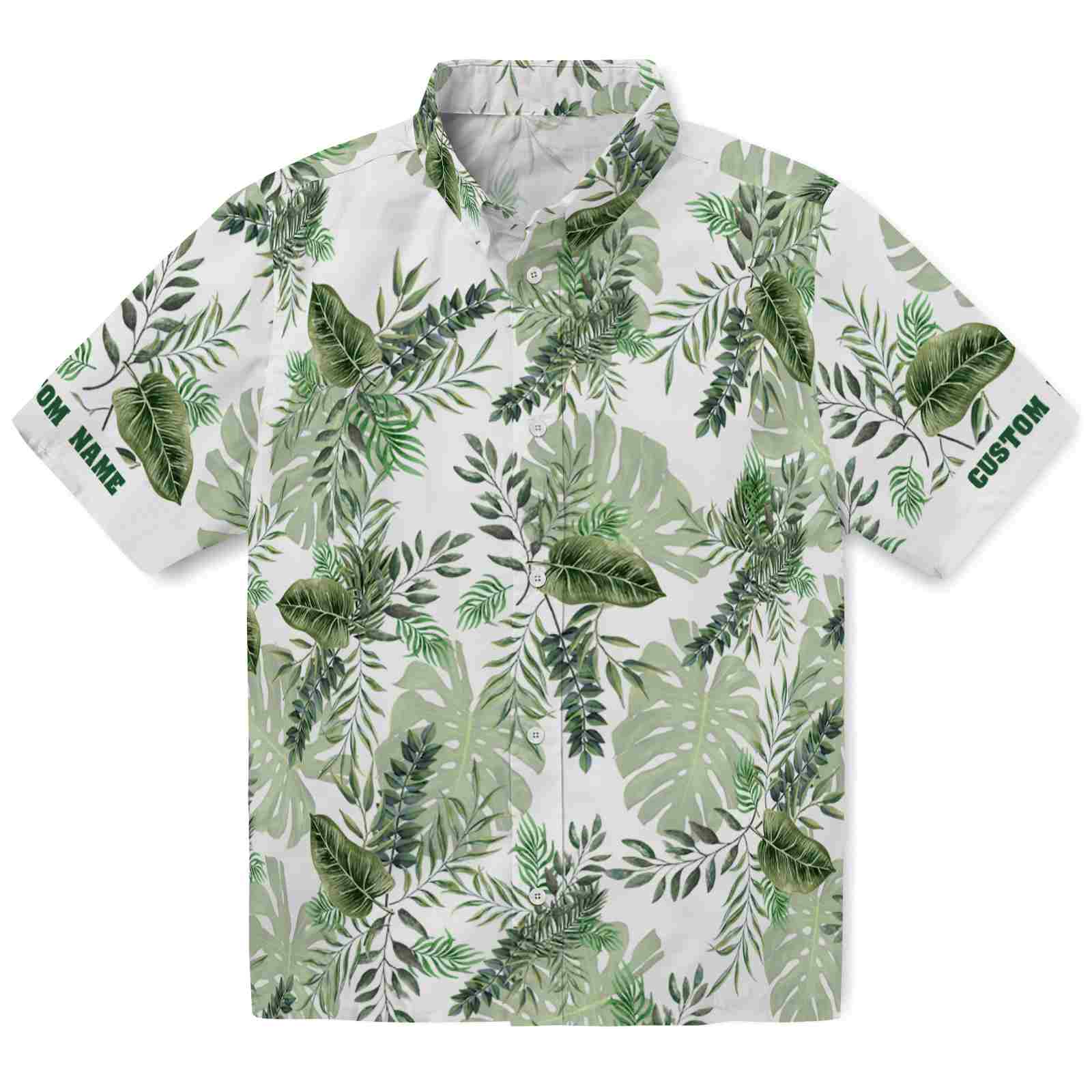 Keptsake Custom Name Tropical Leaf Premium Hawaiian Shirt