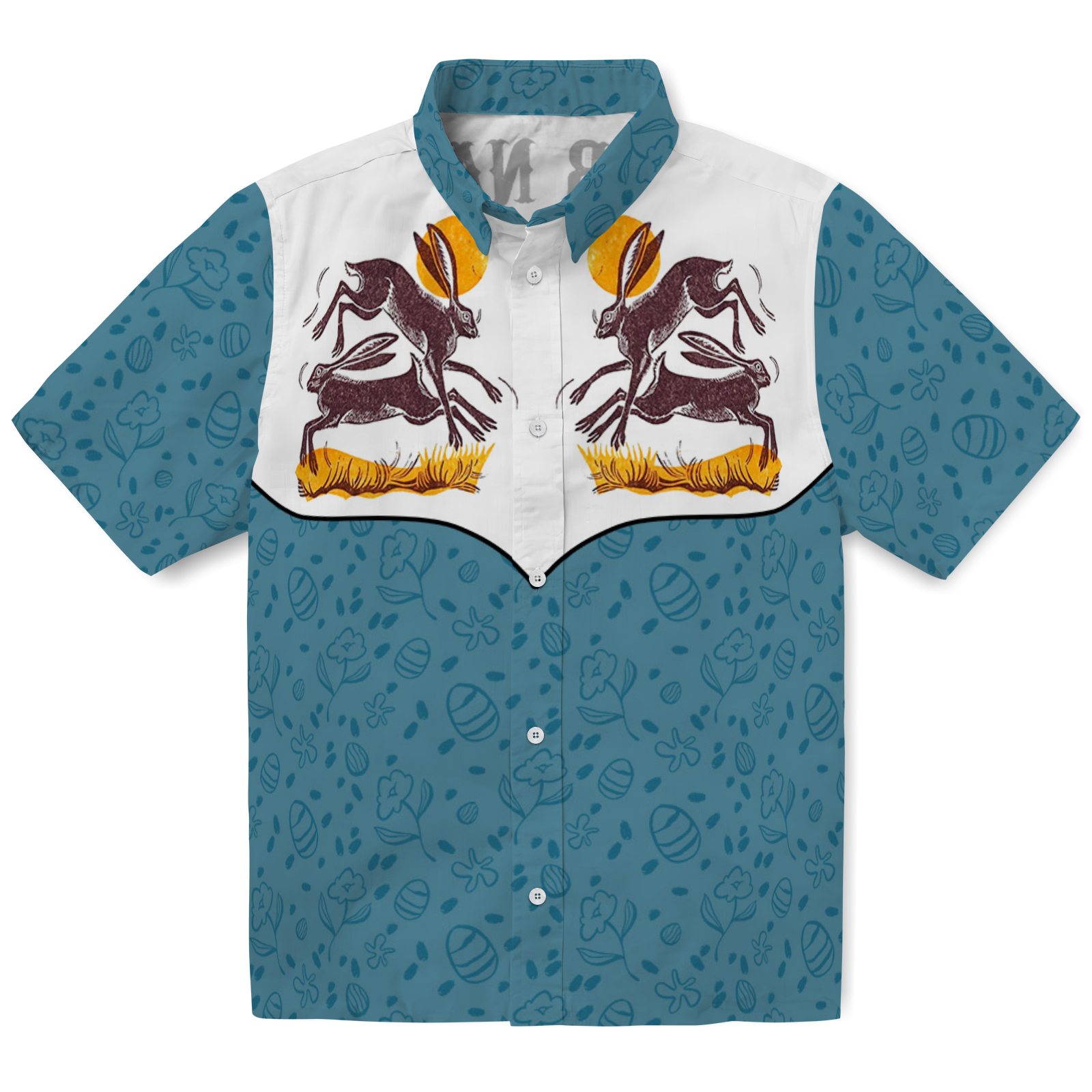 Keptsake Customizable Easter Bunny Premium Hawaiian Shirt