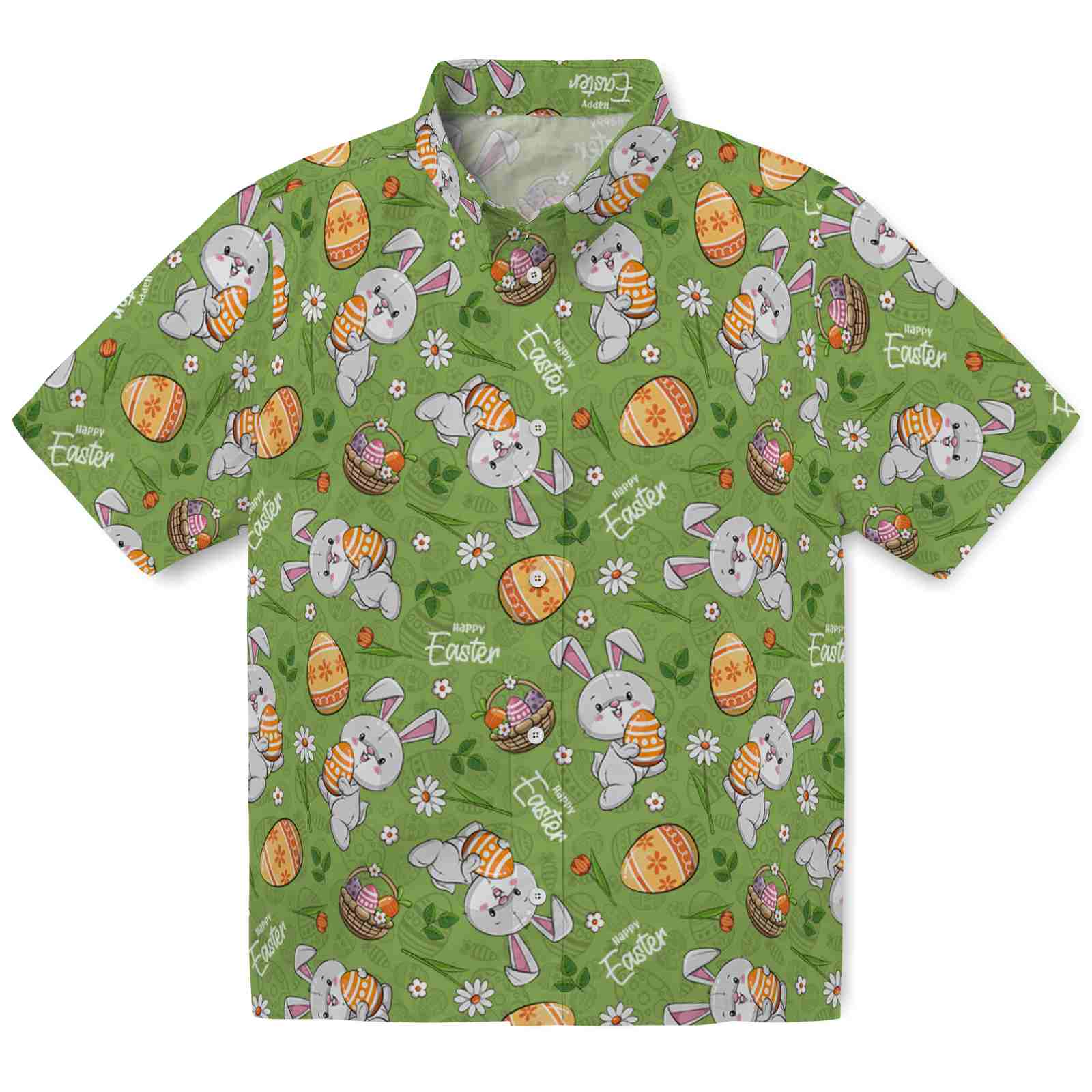 Keptsake Easter Bunny and Eggs Premium Hawaiian Shirt