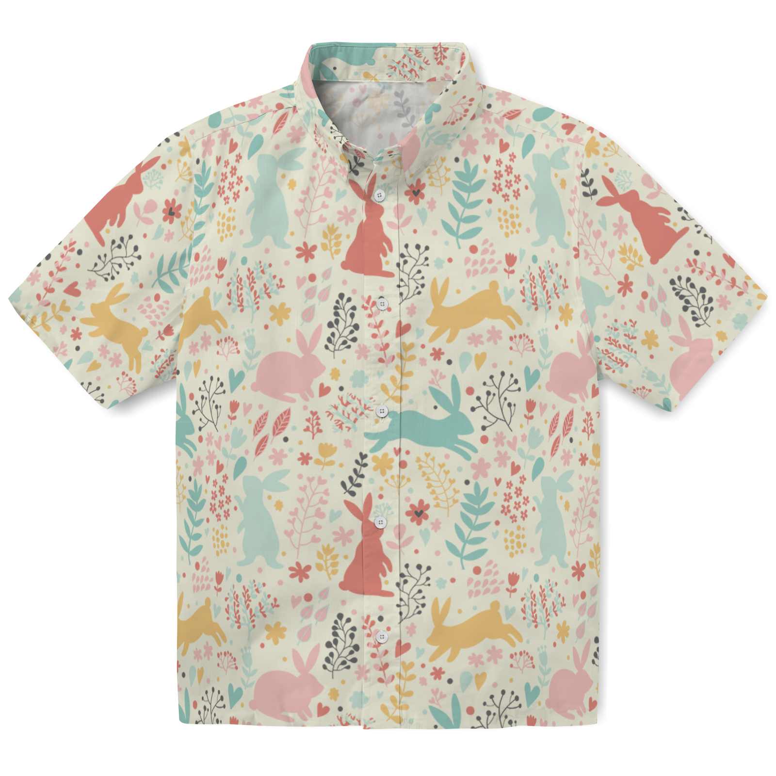 Keptsake Easter Bunny Floral Premium Hawaiian Shirt