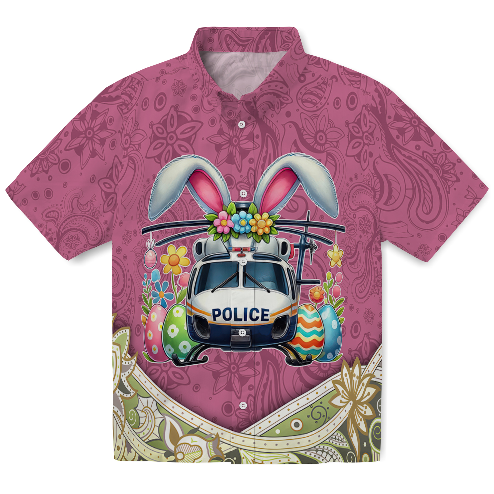 Keptsake Easter Bunny Police Premium Hawaiian Shirt