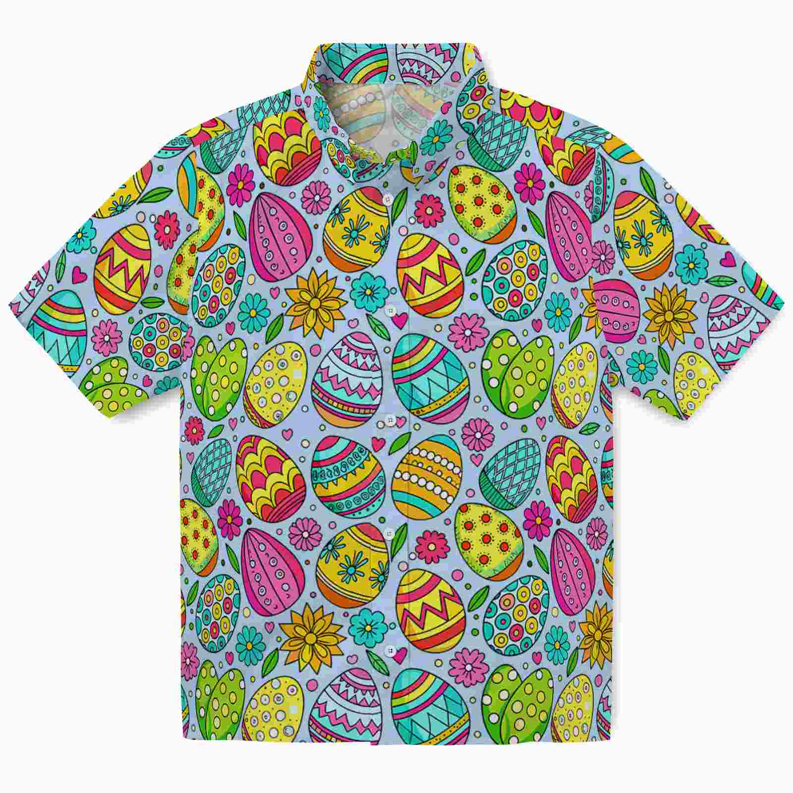 Keptsake Easter Eggs Floral Premium Hawaiian Shirt
