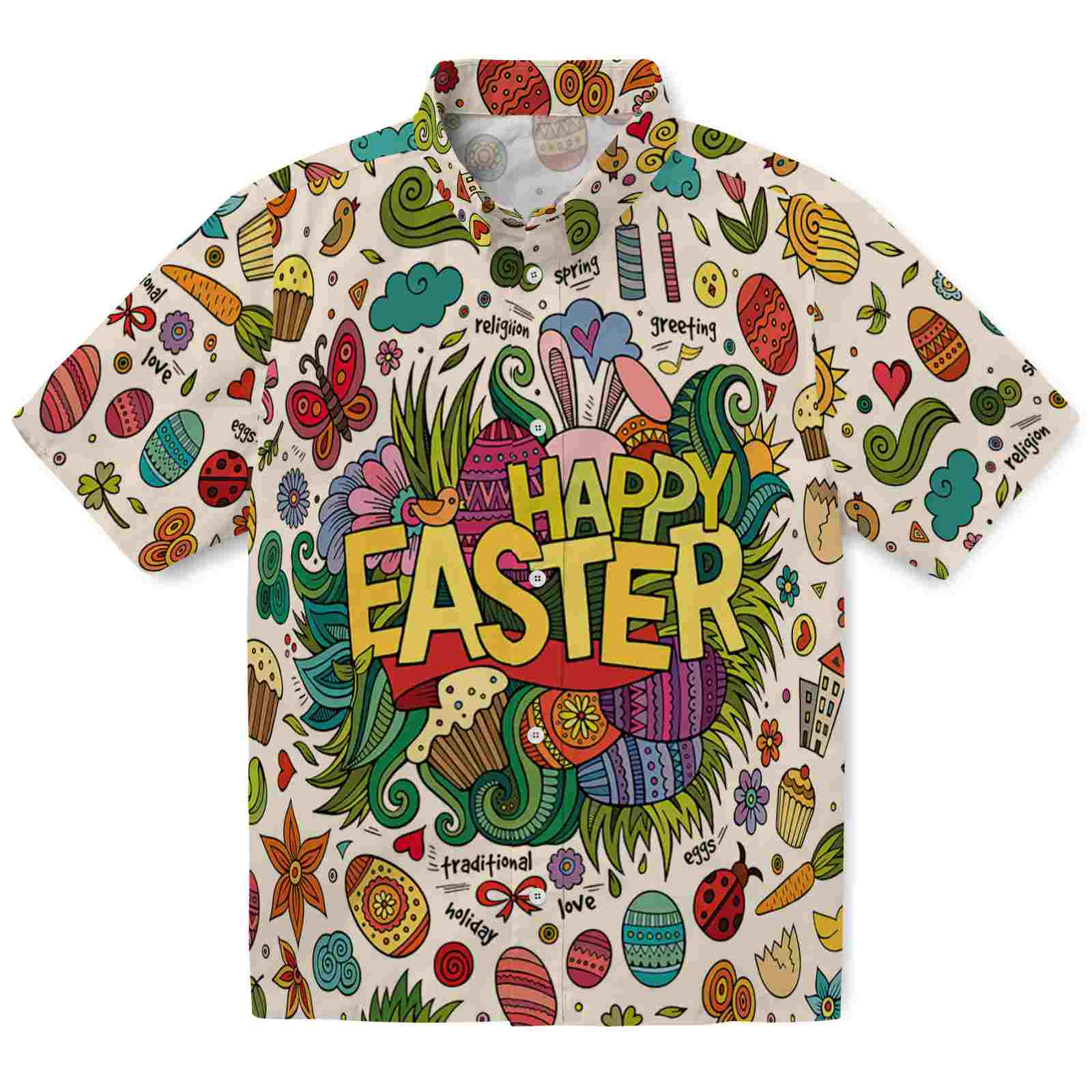 Keptsake Easter Eggs Happy Premium Hawaiian Shirt