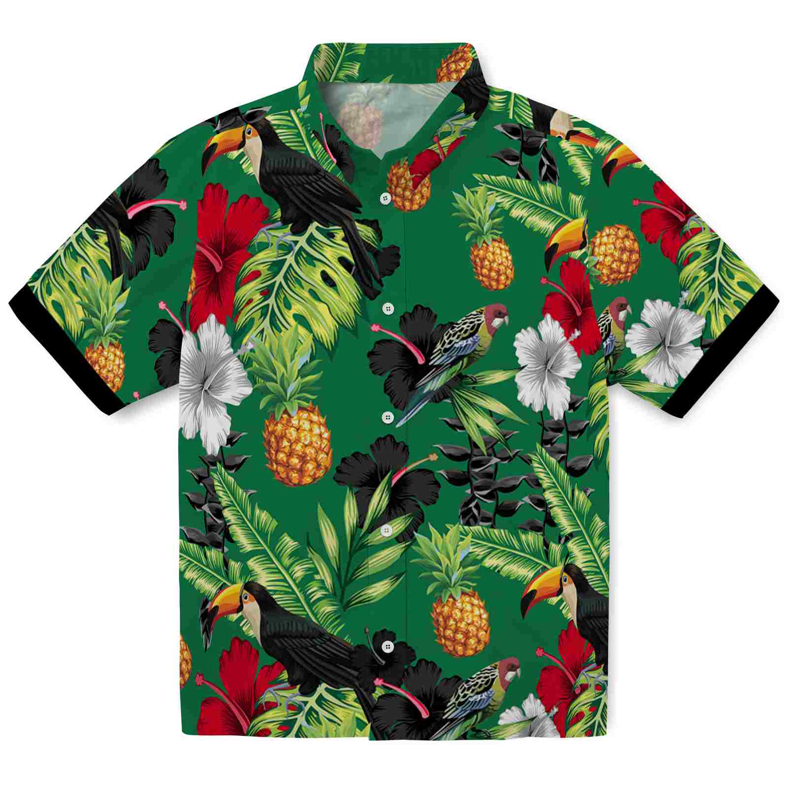 Keptsake Exotic Birds Hibiscus Custom Premium Hawaiian Shirt