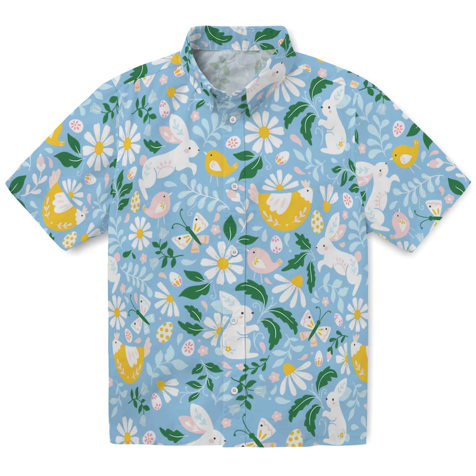 Keptsake Floral Easter Bunny Premium Hawaiian Shirt