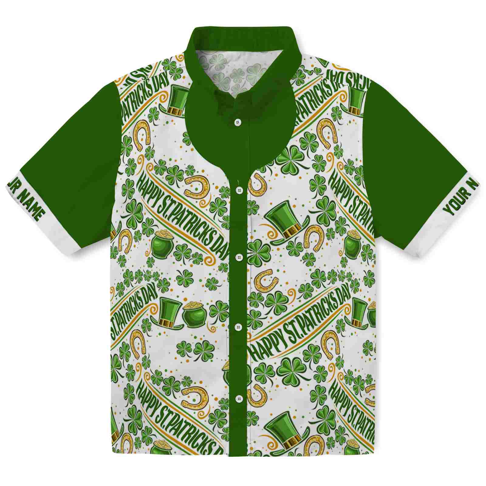 Keptsake Lucky Clover Premium Hawaiian Shirt Customizable