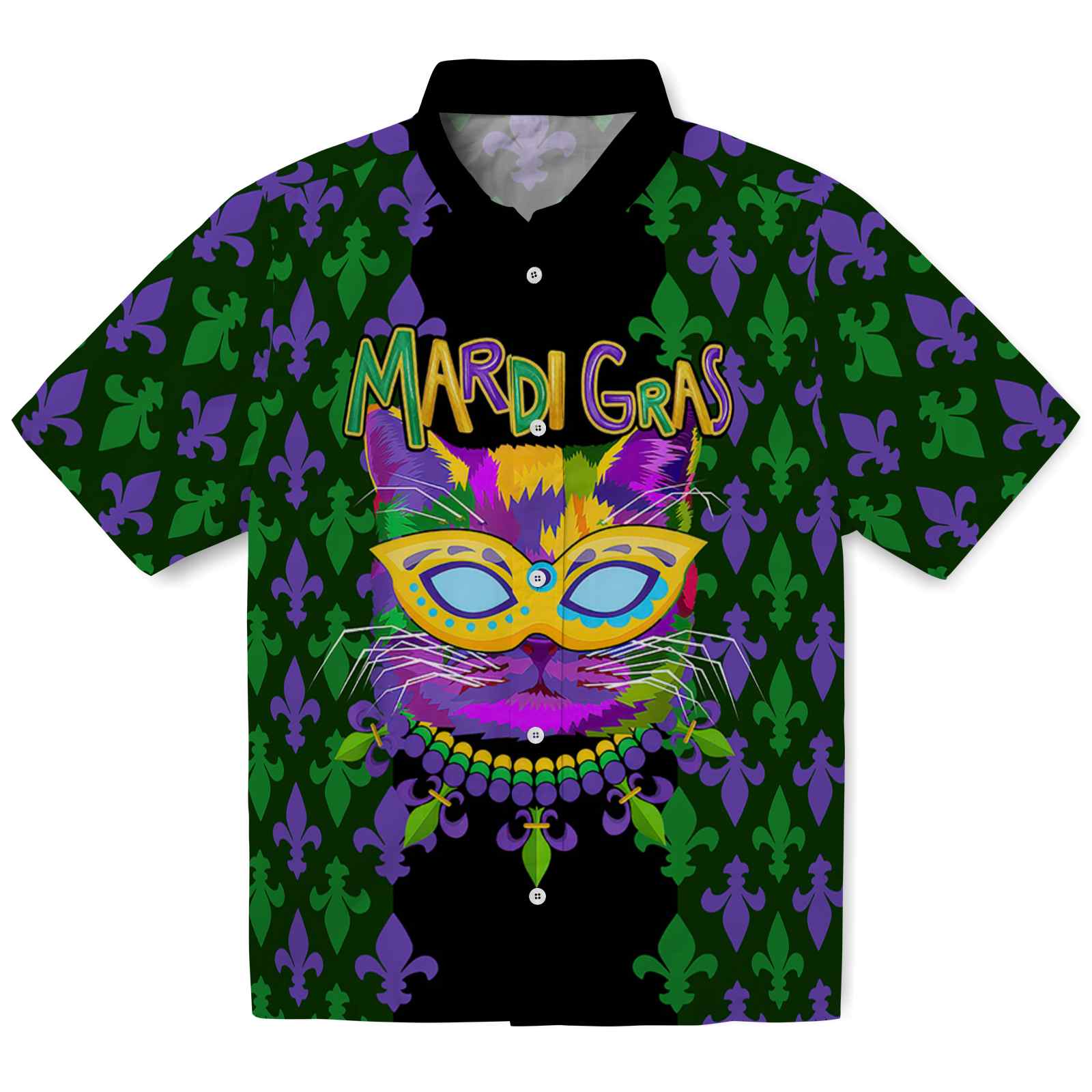 Keptsake Mardi Gras Mask Premium Hawaiian Shirt Customizable