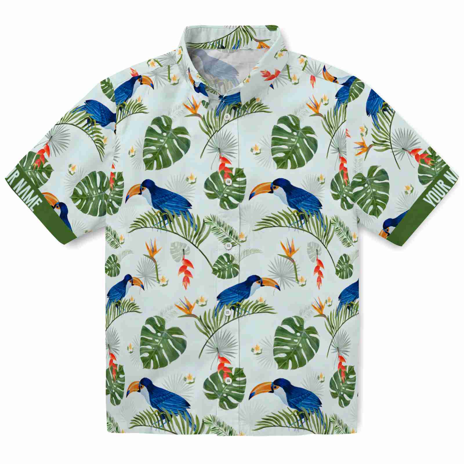 Keptsake Personalized Tropical Toucan Premium Hawaiian Shirt