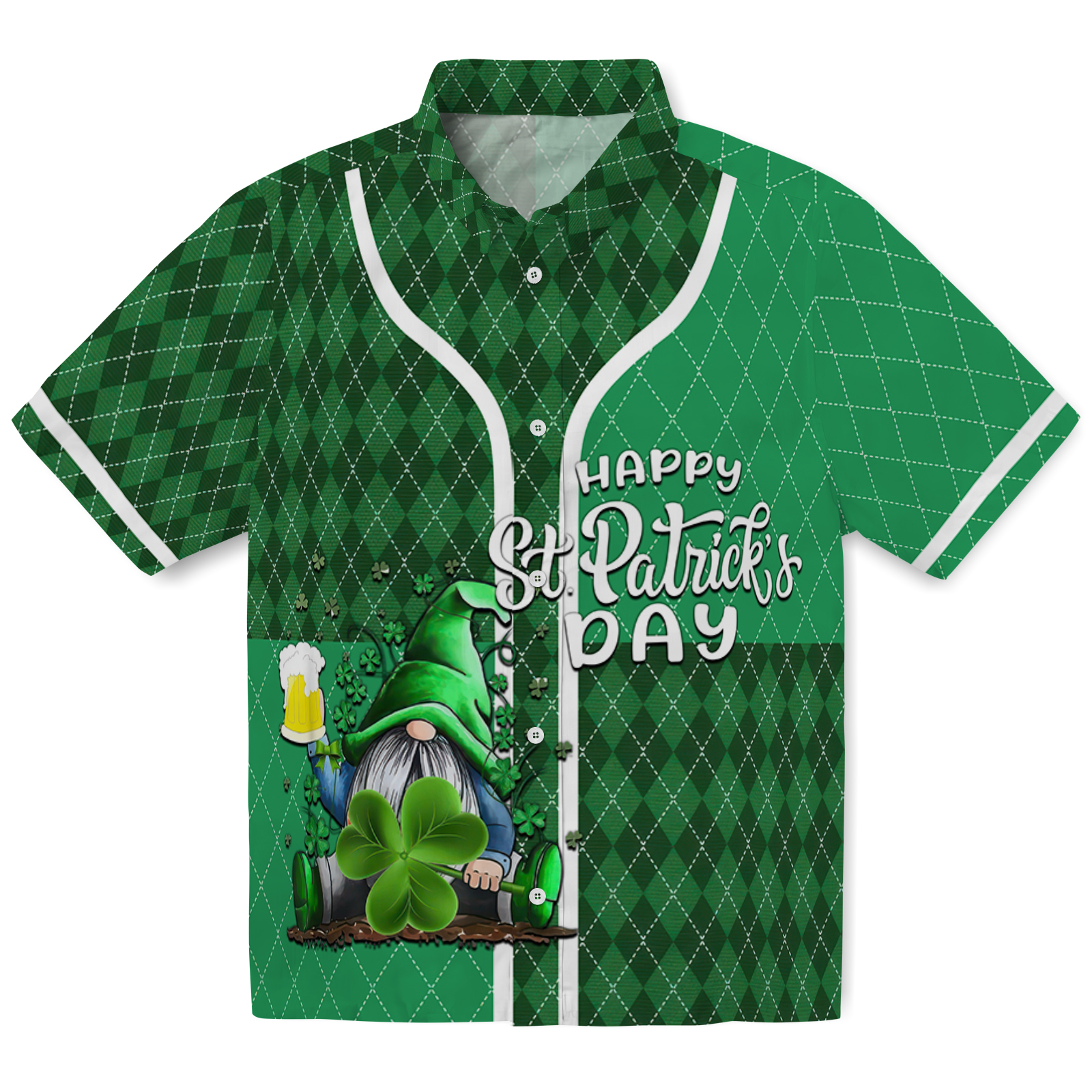 Keptsake St Patricks Day Gnome Premium Hawaiian Shirt
